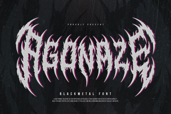 Agonaze Blackletter Font for Crafters