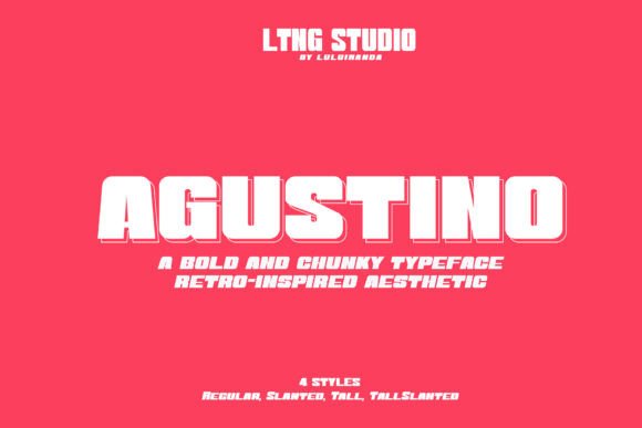 Agustino: A Bold Retro Font for Business Branding