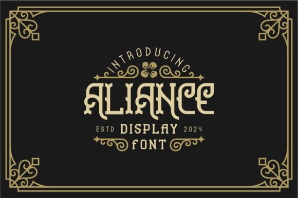 Aliance: A Victorian Blackletter Font for Makers