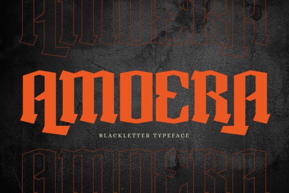Amoera: A Modern Gothic Font for Bold Branding