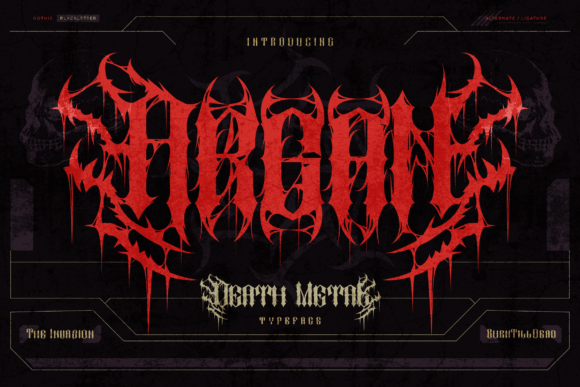 Argan: A Black Metal Font for Bold Editorial Design