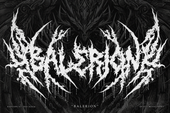 Balerion: A Bold Blackletter Font for Brand Identity
