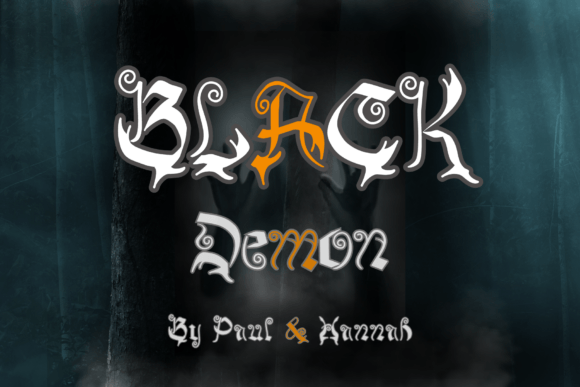 Black Demon: A Bold Blackletter Font for Web Design