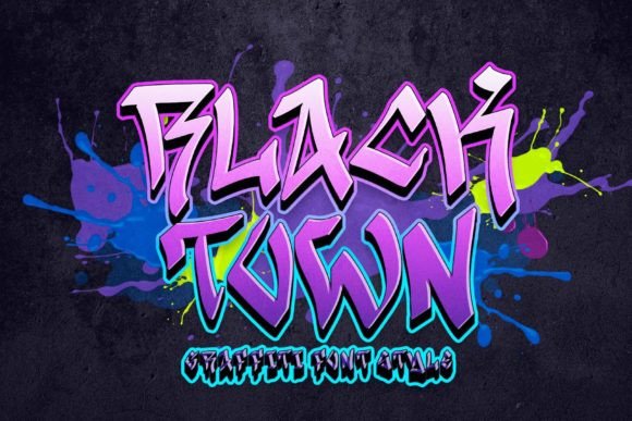 Black Town: The Elegant Graffiti Font for Branding