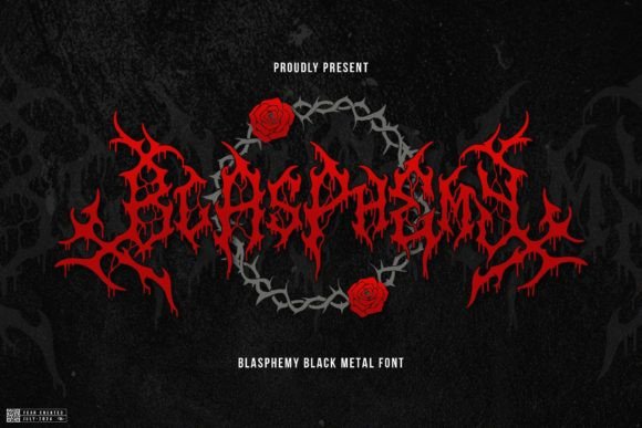 Blasphemy: A Black Metal Font for Bold Editorial Design