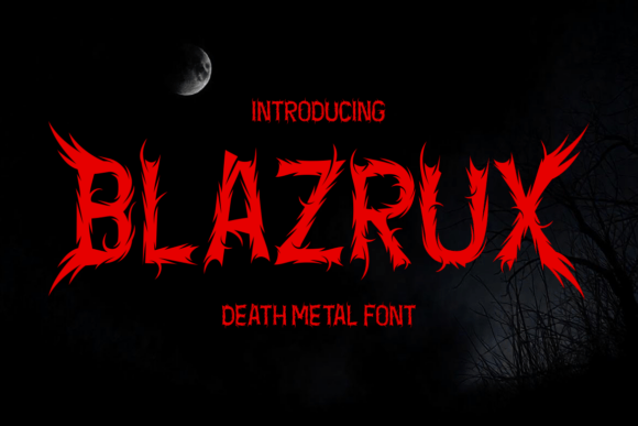 Blazrux: The Ultimate Death Metal Font for Bold Branding
