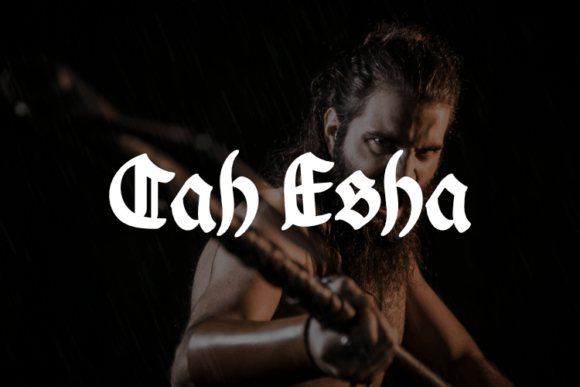 Cah Esha: A Timeless Blackletter Font for Crafters