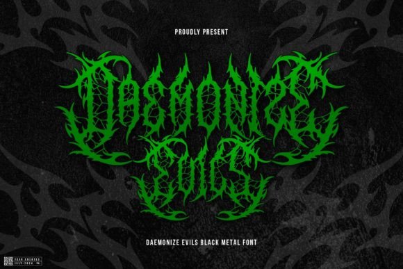 Daemonize Evils: A Black Metal Font for Dark Campaigns