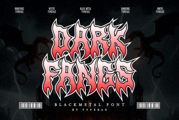 Darkfangs: A Gothic Typeface for Bold Editorial Design