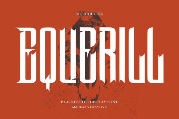 Equerill: A Spooky Blackletter Font for Creators