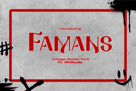 Famans: The Vintage Display Font for Timeless Brands