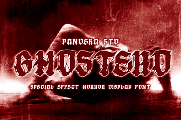 Ghostero: A Bold Horror Metal Display Font for Edgy Designs