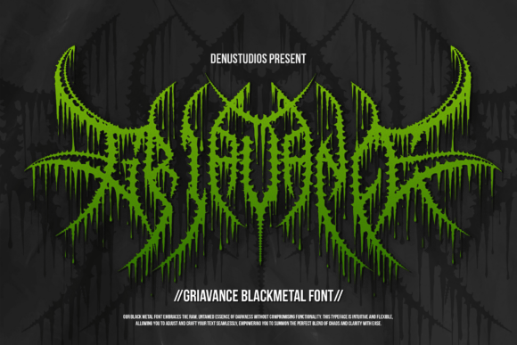 Griavance: A Bold Blackletter Font for Rebellious Design