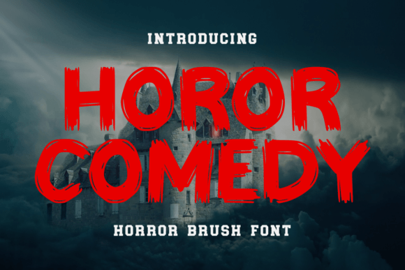 Horror Comedy: A Bold Blackletter Font for Creators
