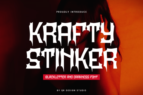 Krafty Stinker: A Bold Blackletter Font for Branding
