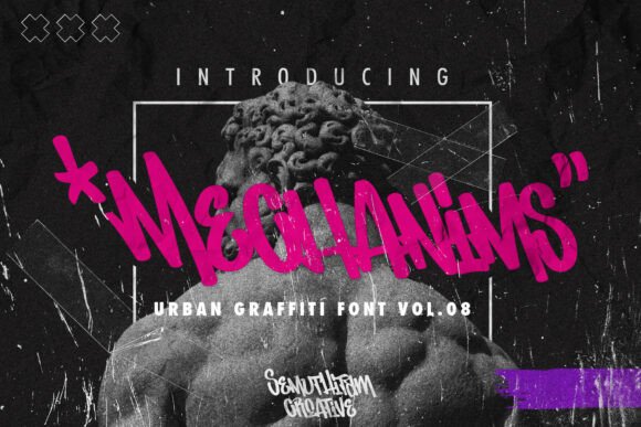 Mechanims: A Bold Urban Blackletter Font