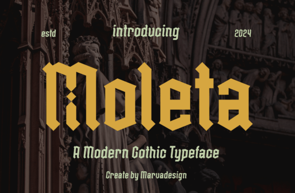 Moleta: A Bold Blackletter Typeface for Brand Identity