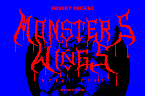 Monster Wings: A Bold Blackletter Typeface Review