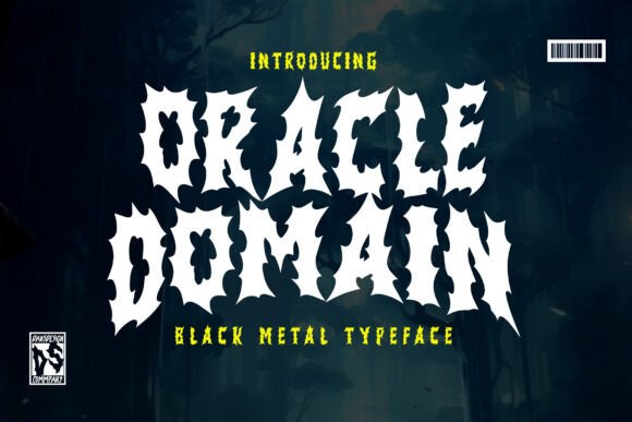 Oracle Domain: A Bold Blackletter Font for Edgy Branding