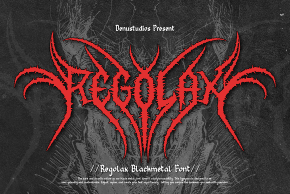 Regolax: The Ultimate Black Metal Font for Dark Designs