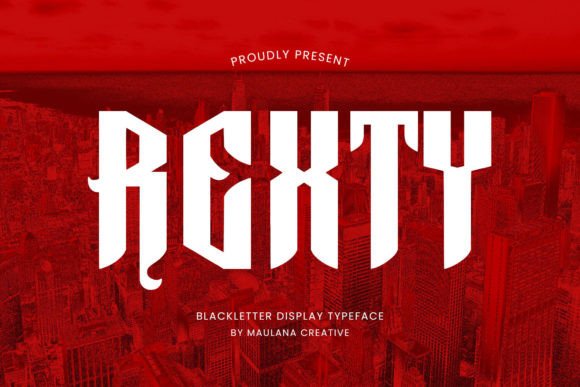 Rexty: A Bold Blackletter Font for Web Design