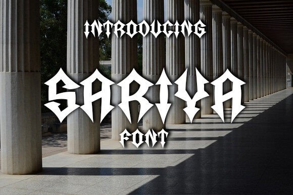 Sariya: A Stylish Gothic Font for Modern Web Design