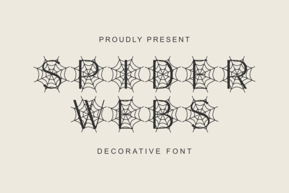 Spider Webs: A Gothic Display Font for Halloween Campaigns