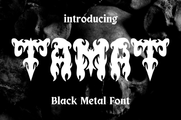 Tamat: A Horror Metal Blackletter Font for Makers