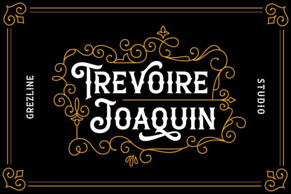Trevoire Joaquin: A Vintage Blackletter Font for Crafters