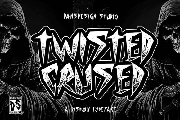 Twisted Crused: A Spooky Blackletter Font for Creators