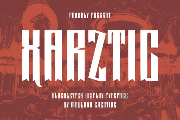 Xarztic: A Bold Gothic Typeface for Web Design
