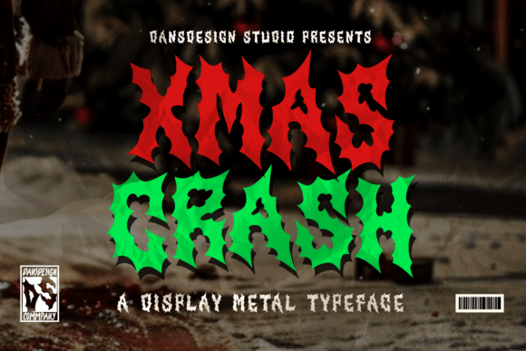 Xmas Crash: A Bold Blackletter Font for Edgy Holiday Branding